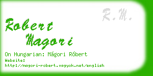 robert magori business card